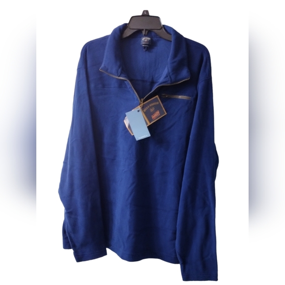 Bills‎ Khakis 1/2 Zip Blue Pullover Fleece Size Mens XXL NWT - Picture 2 of 10